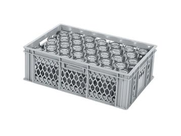 BASIC glazenkrat - 600 x 400 x H 198 mm voor 33 glazen -, Ophalen of Verzenden, Nieuw