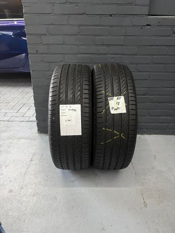 215/55/18 PIRELLI POWERGY 6,5MM 2 STUKS €150,- (1324), Ophalen, 18 inch, Band(en), Personenwagen