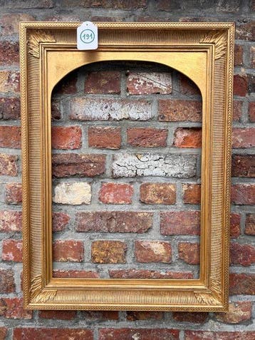 Lijst - 191. Antieke goud vergulde schilderijlijst. Voor