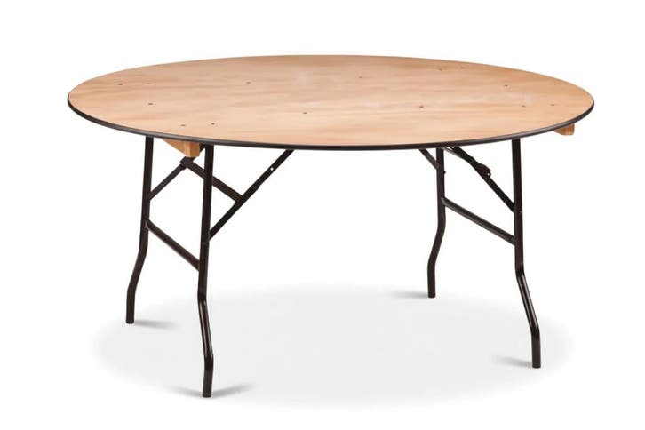 Inklapbare tafel rond | 122cm | Bankettafel, Huis en Inrichting, Tafels | Bijzettafels, Nieuw, Kunststof, Rond, Ophalen of Verzenden