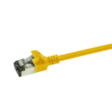 CAT6a U/FTP Ultraflex, 100% koper, geel, 0.3M, Ophalen of Verzenden, Nieuw