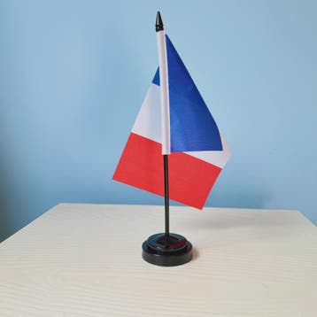 Franse Vlag Bureau - 14x21cm Tafelvlag met Standaard voor De, Verzenden, Nieuw