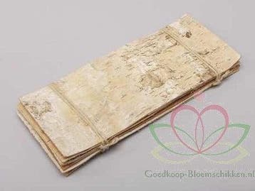 Berkenschors White ca. 48x15 cm 5 stuks, Ophalen of Verzenden, Nieuw