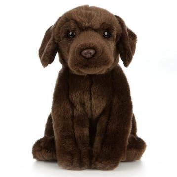 Living Nature Labrador knuffel - pluche - 25 cm - bruin, Verzenden, Nieuw