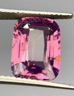 Paars, Roze Spinel - 5.12 ct - nternational Colored Gemstone, Nieuw