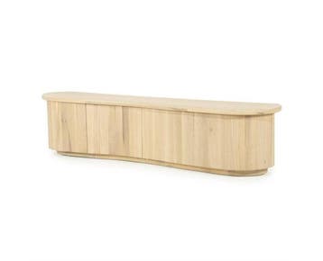 TV meubel Josh 180x42cm - naturel | Eleonora, Ophalen of Verzenden, Nieuw