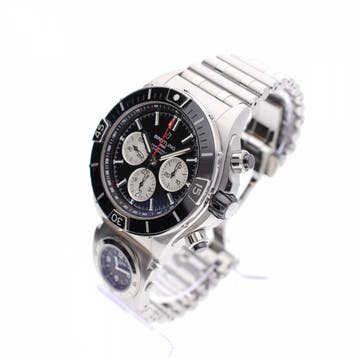 Breitling Super Chronomat B01 44 AB0136251B1A2; Chronogra..., Ophalen of Verzenden, Zo goed als nieuw, Kunststof, Overige merken
