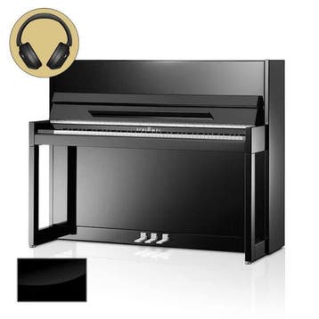 Schimmel Classic C116 MC Twintone SP chroom silent piano, Nieuw, Zwart, Piano