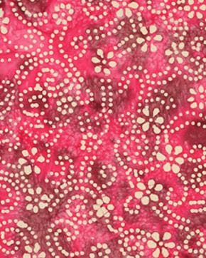 Katoen Batik Bloem Roze/Zand, Hobby en Vrije tijd, Nieuw, Roze