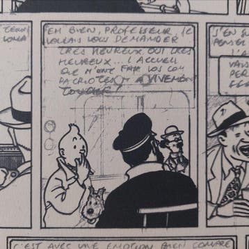 Tintin - Hergé. Planche inédites dobjectif Lune. Publiart -, Boeken, Nieuw