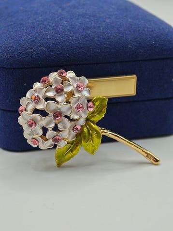 Verguld, Zilver, Sterling zilver .925 Floreale - Broche -, Nieuw