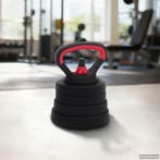 vidaXL 4-in-1 Dumbbell Barbell Kettlebell Set 20 kg Zwart en, Sport en Fitness, Fitnessmaterialen, Verzenden, Nieuw