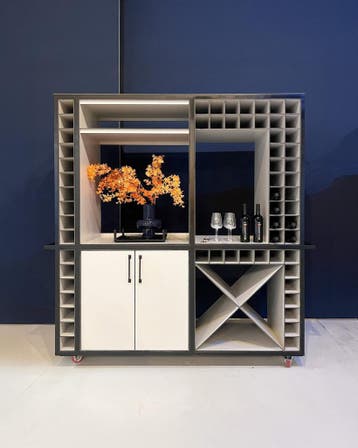 Mobiele wijnkast op wielen | Horeca | Prototype, Ophalen, Nieuw