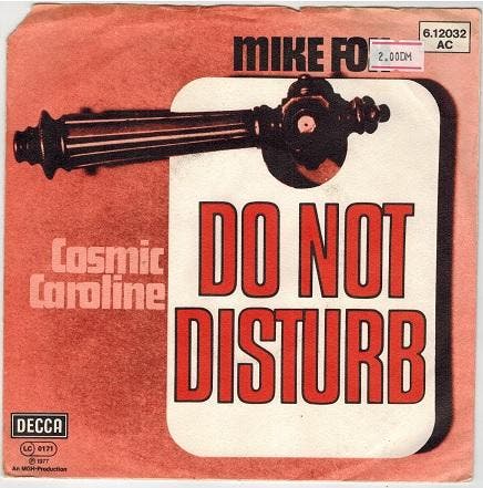 Single vinyl / 7 inch - Mike Fox  - Do Not Disturb, Cd's en Dvd's, Vinyl Singles, Zo goed als nieuw, 7 inch, Rock en Metal, Verzenden