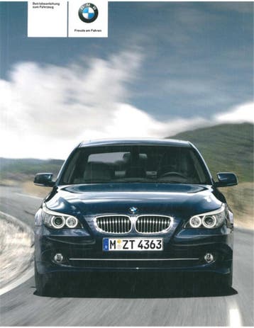 2007 BMW 5 SERIE INSTRUCTIEBOEKJE DUITS, Auto diversen, Handleidingen en Instructieboekjes