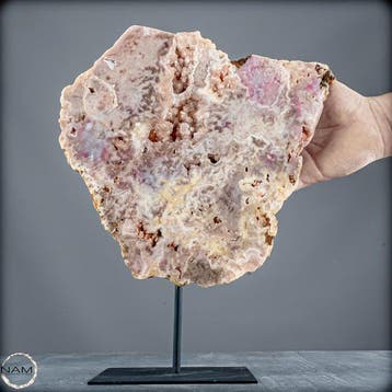Roze-amethist met paarse amethist – natuurlijke druse op