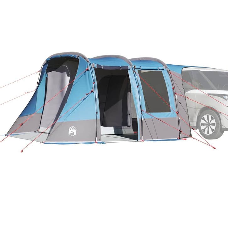 vidaXL Autotent waterdicht blauw, Caravans en Kamperen, Tenten, Nieuw, tot en met 2, Verzenden