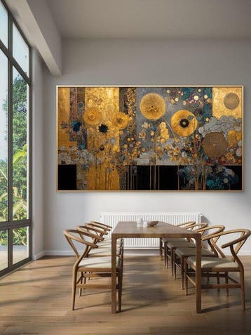 Mrs Art Prime - The Golden Sunflowers in Gustav Klimt Style