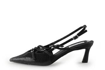 Steve Madden Slingbacks in maat 40 Zwart, Verzenden, Zwart, Steve Madden, Zo goed als nieuw
