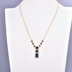 Zonder minimumprijs - Halsketting Zilver - Topaz -, Nieuw