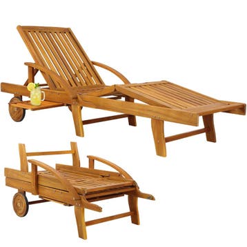 Ligbed Tami Sun® Acaciahout (Stoelen, Tafels-Stoelen), Verzenden, Nieuw