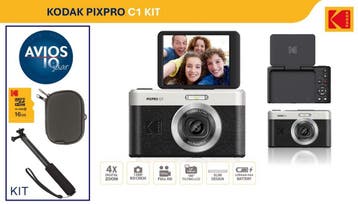 Kodak C1 compact camera - kantelbaar scherm - zwart - KIT, Verzenden, Nieuw
