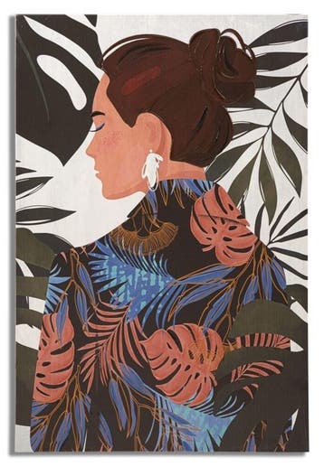 WANDBEDRUKKING/SCHILDERIJ LADY JUNGLE -B- CM 80X2,8X120, Ophalen of Verzenden, Nieuw