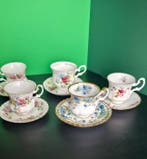 Koffie- en theeservies (11) - Porselein - Set van 5 Royal
