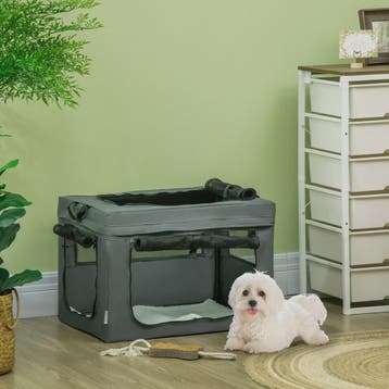 PawHut Opvouwbare Transportbox voor Huisdieren - 60x42x42 cm, Verzenden, Nieuw