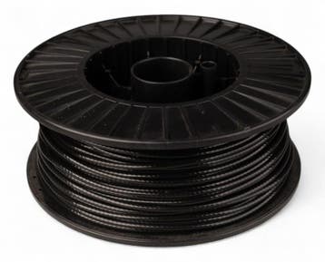 Fitness Staalkabel 5,5mm 100 meter zwart, Verzenden, Nieuw