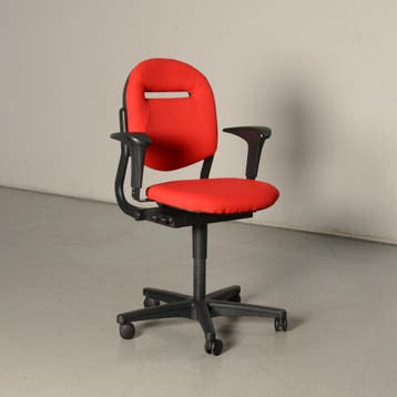 Ahrend 220 bureaustoel, rood, 1D armleggers, Ophalen of Verzenden, Nieuw in verpakking