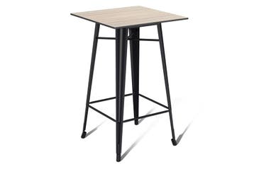 Metalen statafel - Zwart | 70x70cm | Hamburg, Ophalen of Verzenden, Nieuw, Vierkant, Kunststof