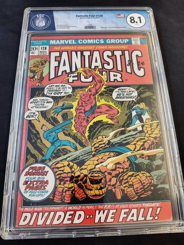 Fantastic Four #128 - EGC 8.1 - 1 Graded comic - Eerste druk, Nieuw