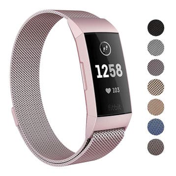 DrPhone Fitbit Charge 3 / Charge 3 SE Magnetische Milanese A, Verzenden, Nieuw