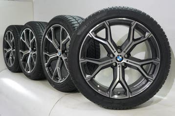 BMW X5 G05 X6 G06 741M 21 inch velgen Pirelli Runflat Winter, Gebruikt, Velg(en), 21 inch, Winterbanden