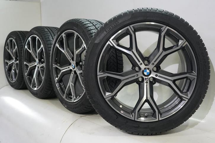 BMW X5 G05 X6 G06 741M 21 inch velgen Pirelli Runflat Winter, Auto-onderdelen, Banden en Velgen, Velg(en), Gebruikt, 21 inch, Winterbanden