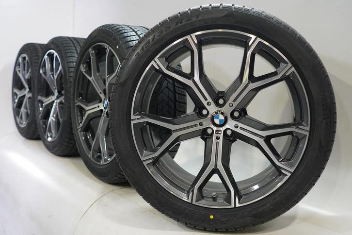 BMW X5 G05 X6 G06 741M 21 inch velgen Pirelli Runflat Winter, Auto-onderdelen, Banden en Velgen, Velg(en), Gebruikt, 21 inch, Winterbanden