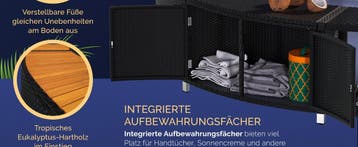 Polyrotan XXL Whirlpool Frame Bekleding Zwart (Voor in Huis), Verzenden, Nieuw