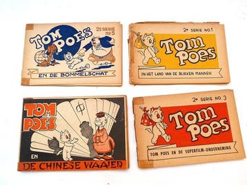 Tom Poes 1, 3, 5, 10 - De Chinese Waaier / in het Land van, Nieuw