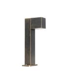 Buitenlamp antiek goud met grondpin en kabelmof 35cm IP44 -, Tuin en Terras, Buitenverlichting, Verzenden, Nieuw, Aluminium