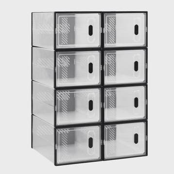 Stapelbare Transparante Schoenenboxen met Magneetdeur - 8, 1, Verzenden, Nieuw