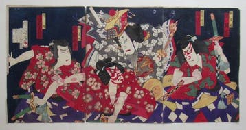 Kabuki Play - Toyohara Ysh Chikanobu  (1838-1912) -