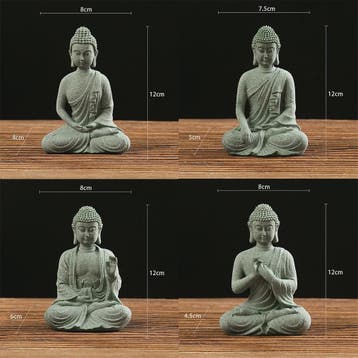 Zittende Buddha Beeldje - Zen Tuindecoratie & Vis Tank Ornam, Verzenden, Nieuw