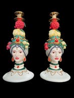 Enzo De Gasperi - Kaarsenhouder - polyester - Set van twee