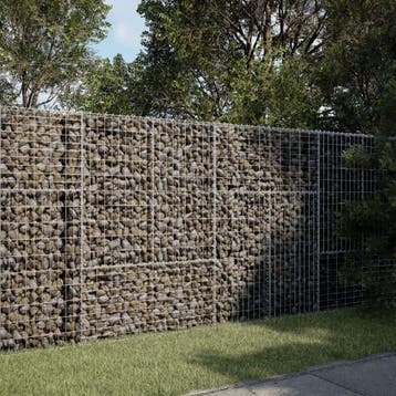 vidaXL Schanskorf 200x100x150 cm gegalvaniseerd ijzer, Tuin en Terras, Verzenden, Nieuw, Metaal