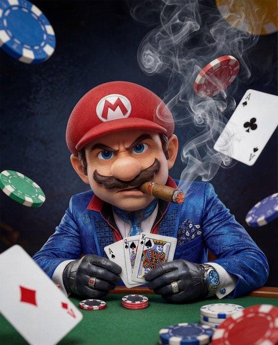 Aiana Roz - Mario Jackpot - Giclée on Canvas - Limited, Spelcomputers en Games, Spelcomputers | Overige Accessoires