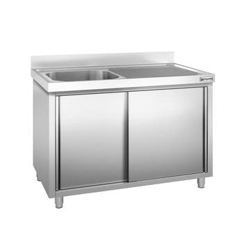 GGM Gastro | Spoelkast PREMIUM - RVS - 1400x600mm - met 1 |, Verzenden, Nieuw in verpakking, RVS Meubilair