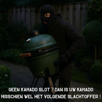 Kamaat | Universeel kamado slot | Zwart gepoedercoat, Verzenden, Nieuw, Kamaat