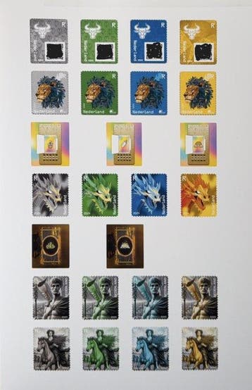 Nederland 2022/2026 - Nederland 25 Cryptostamps ongeclaimd, Gestempeld