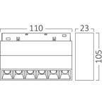 48V Magnetische Lineaire LED Bar - Brinton Magni - 6W 440lm, Metaal of Aluminium, Nieuw, Ophalen of Verzenden, Led